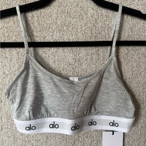 ALO Heather Gray Icon Cami Bra- Size Small. NWT!